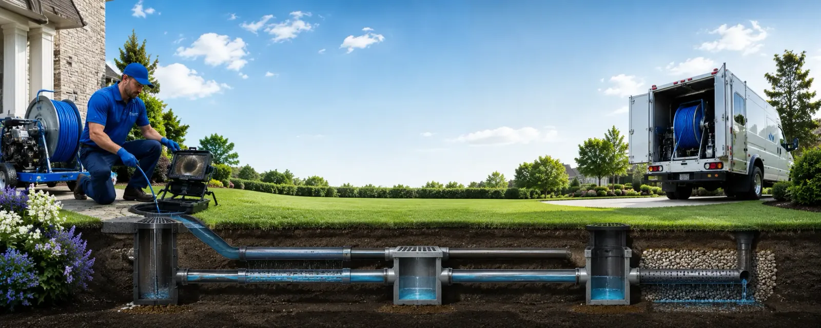 Outdoor drain cleaning information for Alden, KS